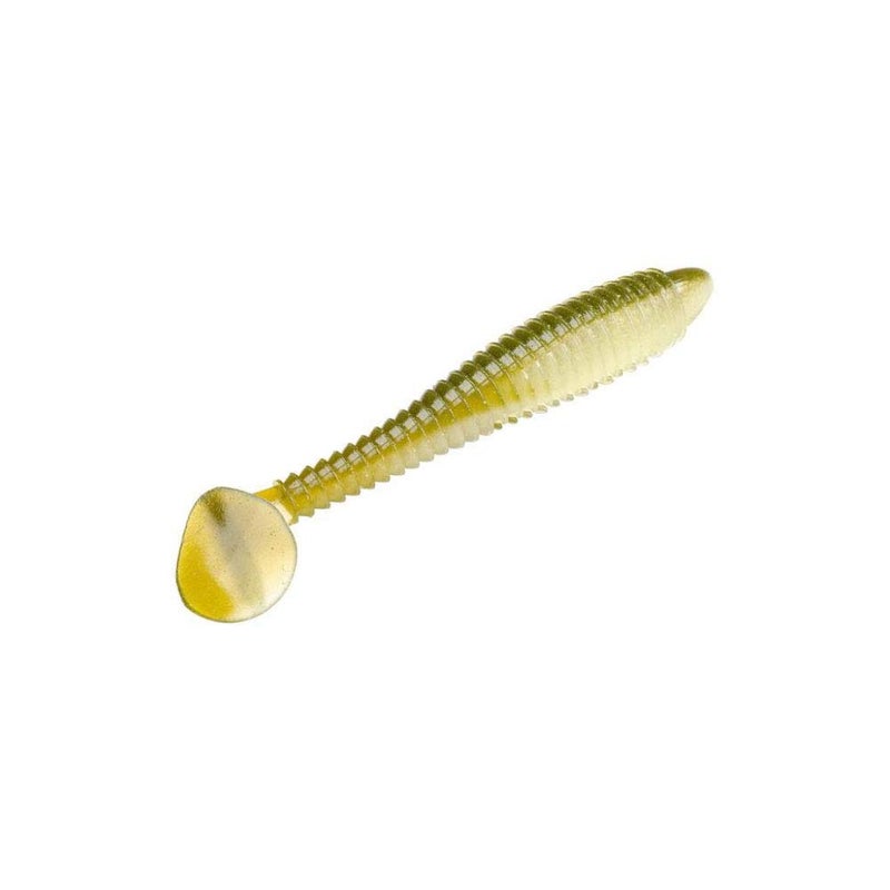 Strike King Rage Swimmer Fishing Lure, Soft Plastic Paddletail Minnow, Sleek Nose Cone, Softly Ribbed Body, Thin Tail - Image 1